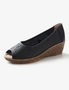 Rivers Nareen Leathersoft Low Wedge Shoe, hi-res