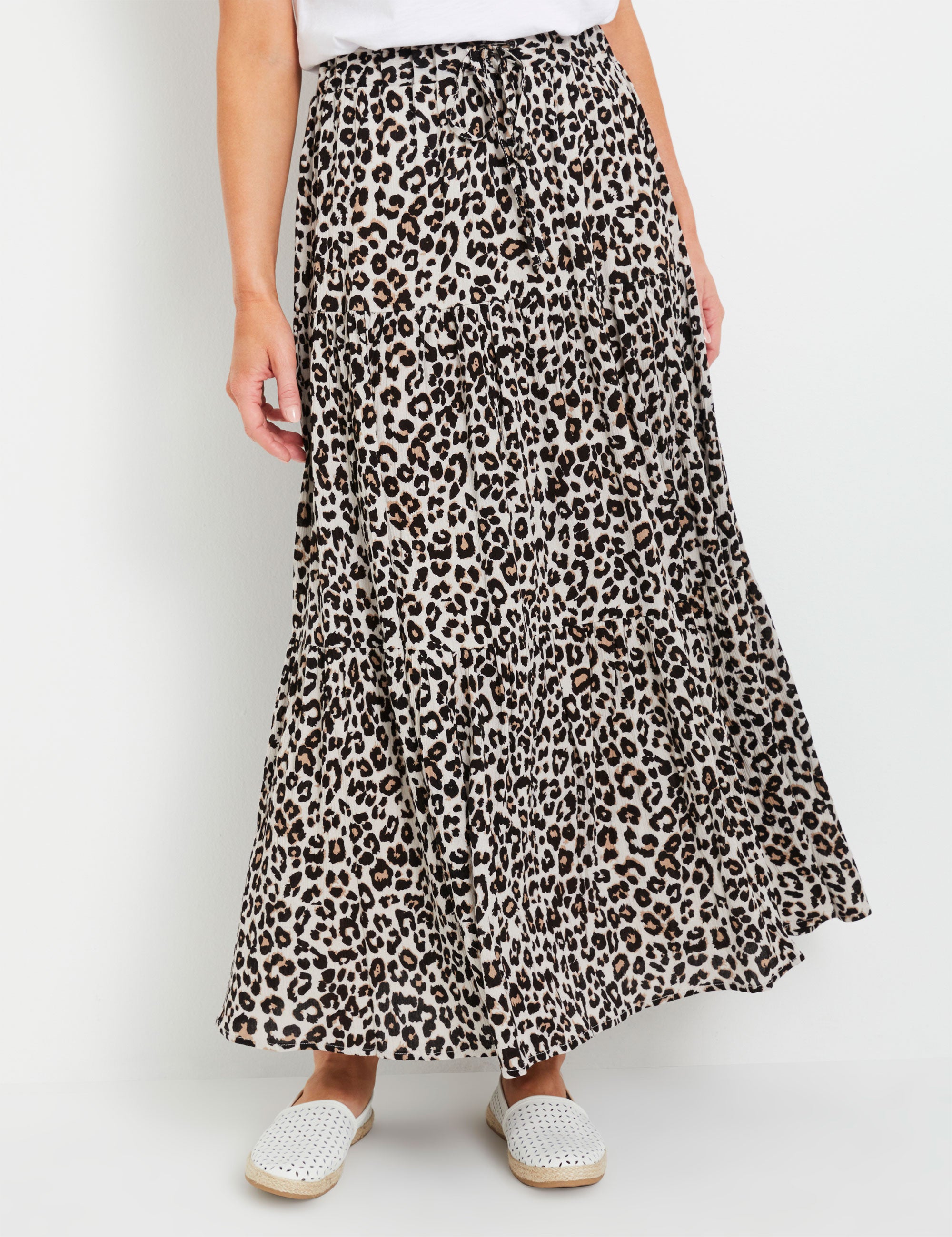 Rivers Printed Crinkle Maxi Skirt | Rivers Australia