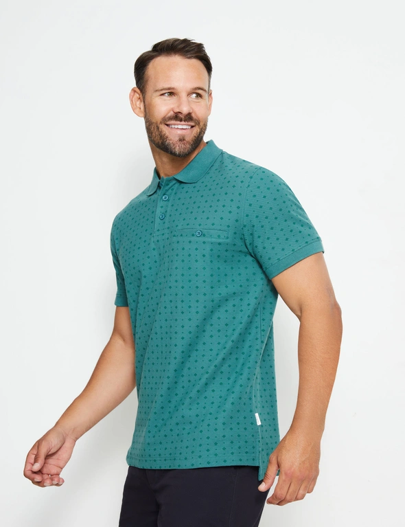 Rivers Single Pocket Pique Polo, hi-res image number null
