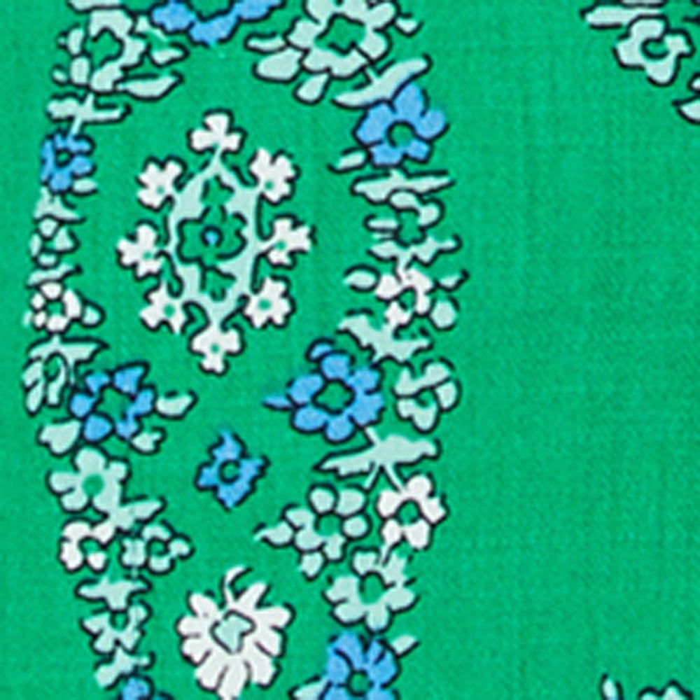 GREEN FLORAL PAISLEY