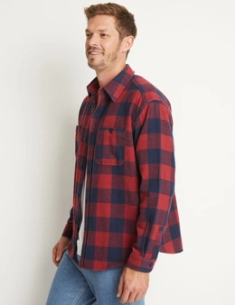 Rivers Long Sleeve Brushed Twill Flannel Shirt