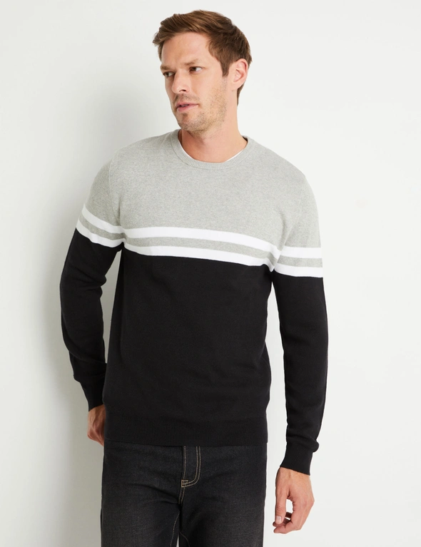 Rivers Cotton Double Stripe Jumper, hi-res image number null