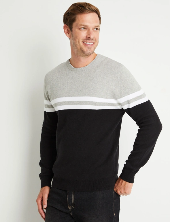 Rivers Cotton Double Stripe Jumper, hi-res image number null