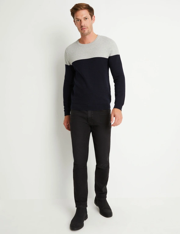 Rivers Double Stripe Cotton Jumper, hi-res image number null