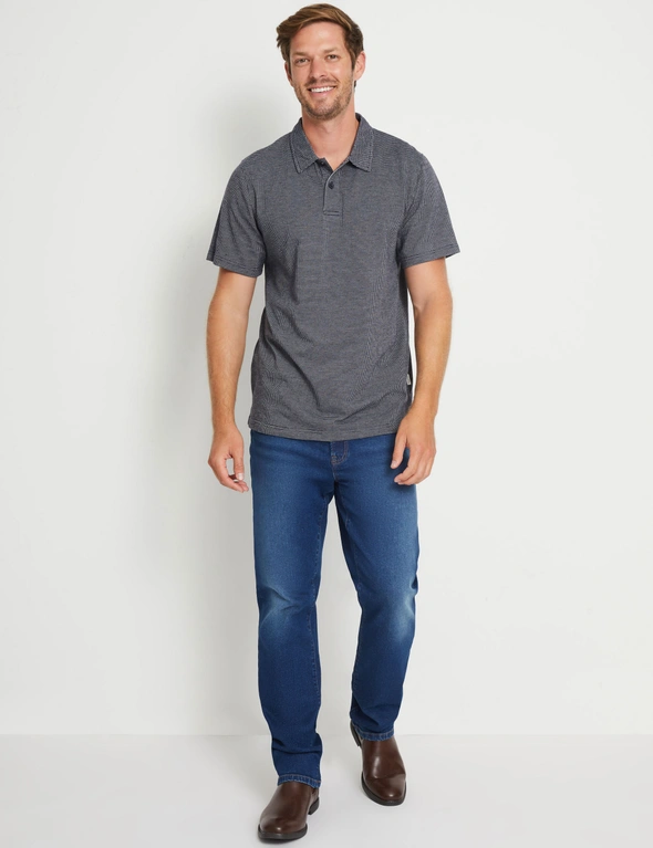 Rivers Short Sleeve Two Tone Jacquard Polo, hi-res image number null