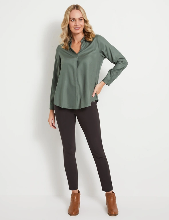 Rivers Long Sleeve Pleat Trim Top, hi-res image number null