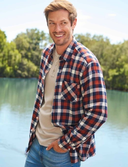 Rivers Long Sleeve Lightly Brushed Check Shirt