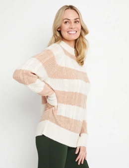 Rivers Cable Stripe Jumper