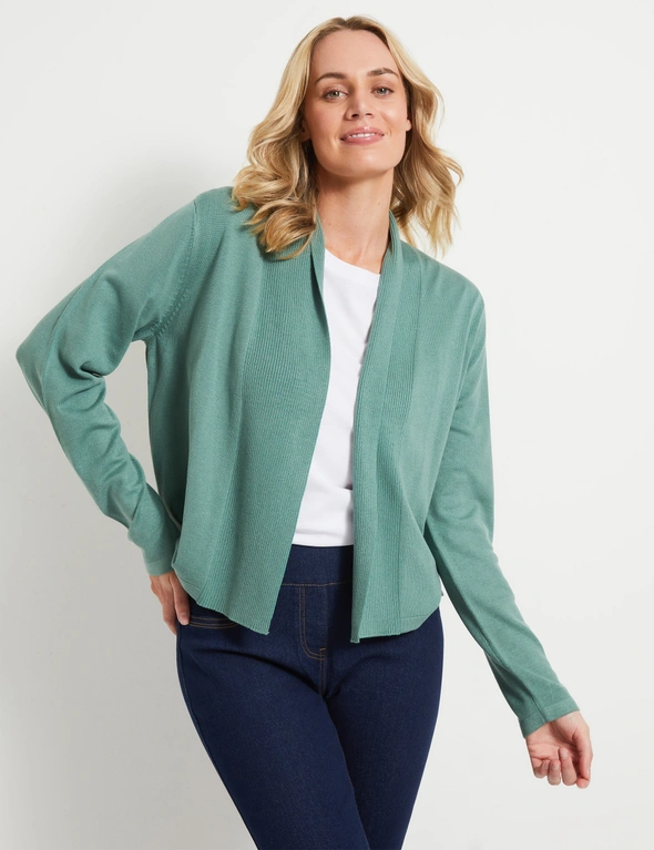 Rivers Edge To Edge Waist Length Cardigan, hi-res image number null