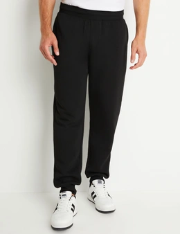Men's Fleece Casual Sports Track Pants w Zip Pocket Striped Sweat