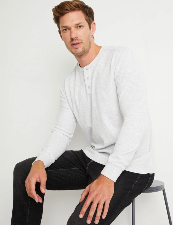 Rivers Long Sleeve Henley Tee, hi-res image number null