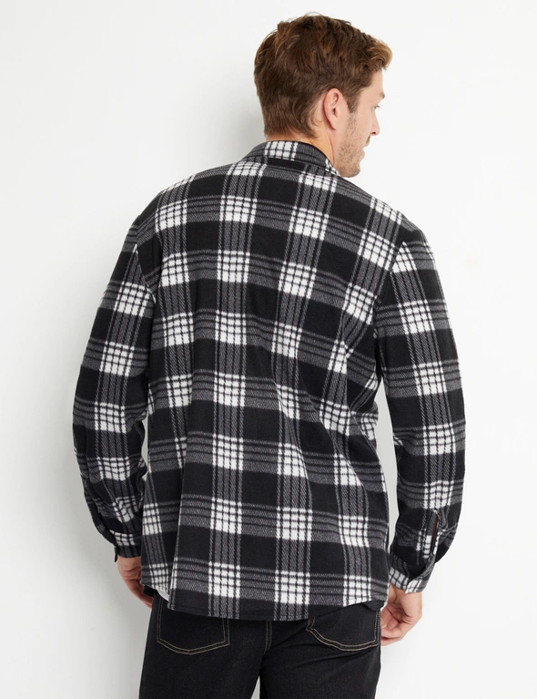 Rivers Polar Fleece Check Shacket, hi-res image number null