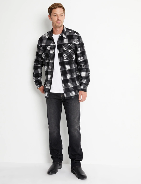 Rivers Polar Fleece Check Shacket, hi-res image number null