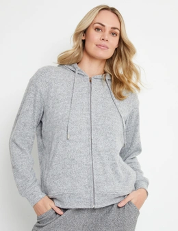 Rivers Leisure Fluffy Zip Front Hoodie
