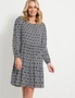 Rivers Long Sleeve Tiered Dress, hi-res