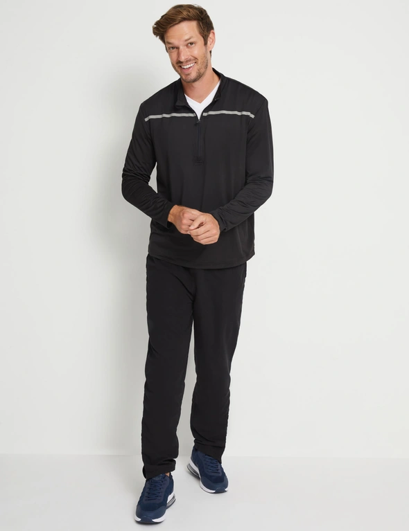 Rivers-Tex Long Sleeve 1/4 Zip Golf Sport Polo, hi-res image number null