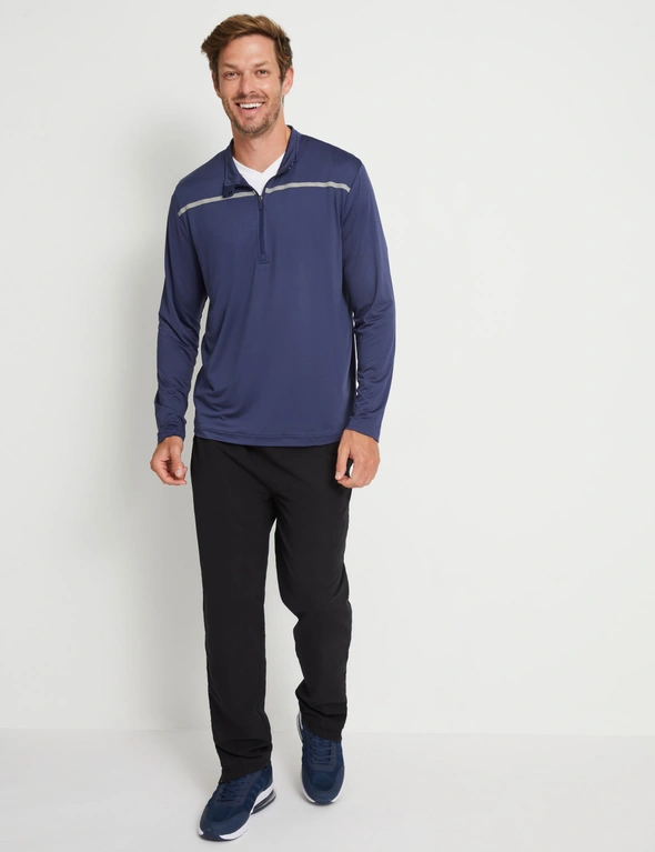 Rivers-Tex Long Sleeve 1/4 Zip Golf Sport Polo, hi-res image number null