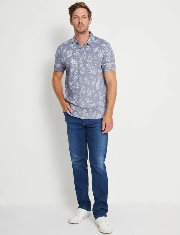 Rivers Short Sleeve Printed Pique Polo, hi-res image number null