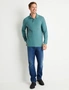 Rivers Long Sleeve Patch Pocket Pique Polo, hi-res