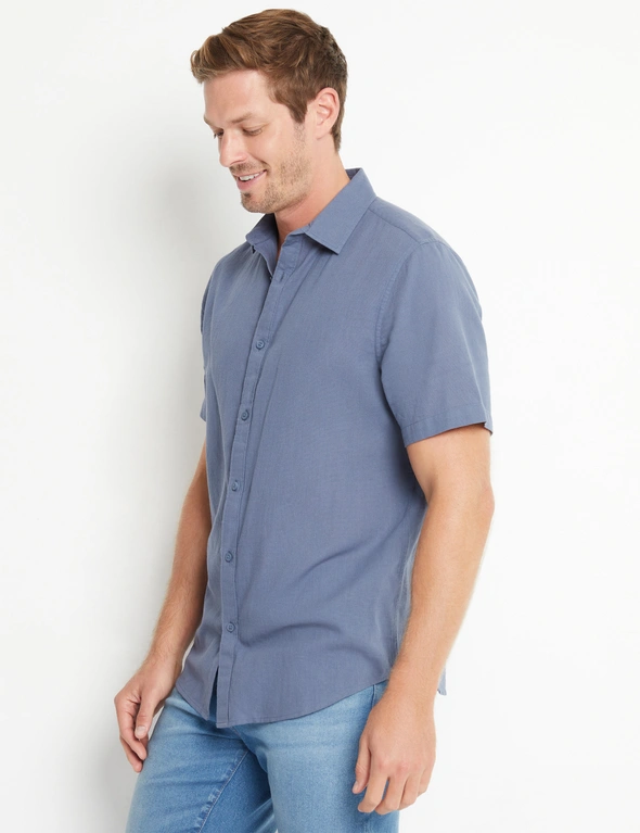 Rivers Short Sleeve Cotton Texture Shirt, hi-res image number null