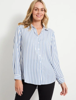 Rivers Long Sleeve Stripe Shirt