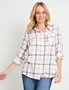 Rivers Womens Long Sleeve Flannel Check Shirt, hi-res