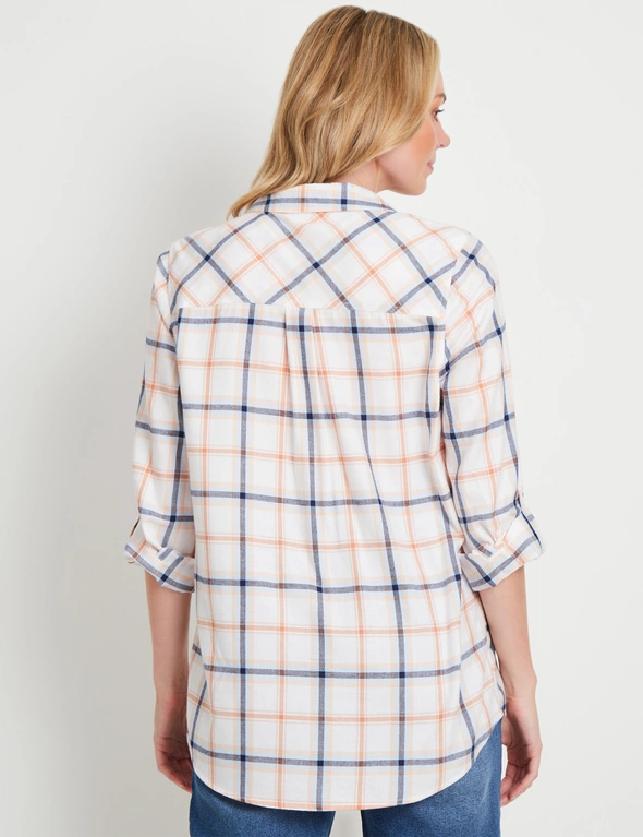 Rivers Womens Long Sleeve Flannel Check Shirt, hi-res image number null