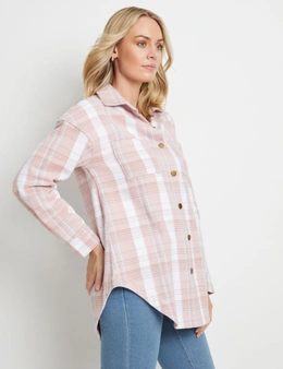 Rivers Light Weight Brushed Check Shacket