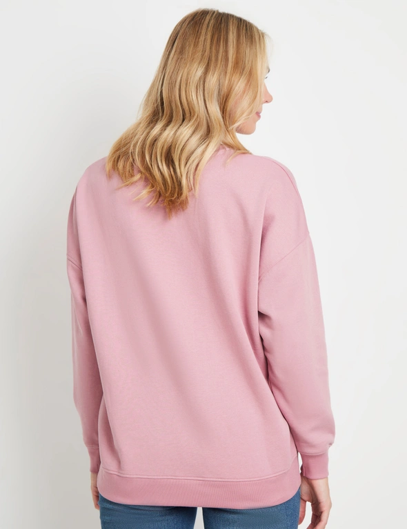 Long Sleeve Printed Sweatshirt, hi-res image number null