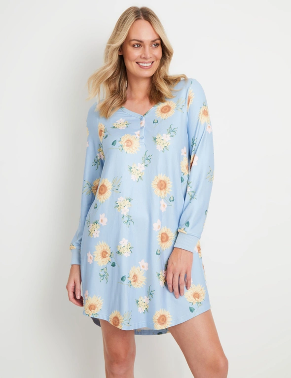 Rivers Fluffy Printed Nightie, hi-res image number null