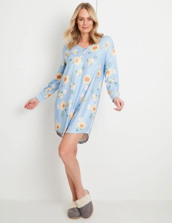Rivers Fluffy Printed Nightie, hi-res image number null