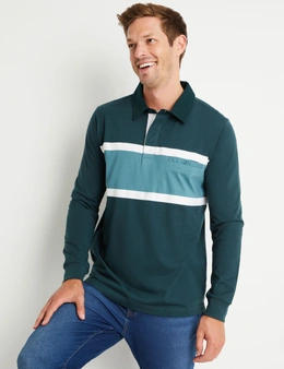 Rivers Long Sleeve Colour Block Rugby Top