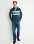Rivers Long Sleeve Colour Block Rugby Top, hi-res