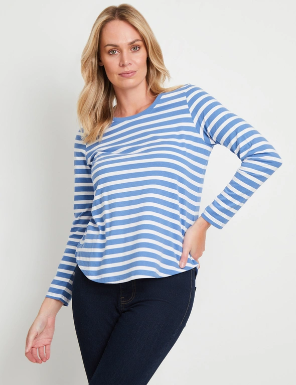Rivers Long Sleeve Relaxed Curve Hem T-Shirt, hi-res image number null