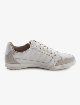 Rivers Leather Quilted Sneaker Lace Shania