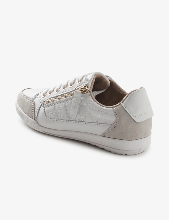 Rivers Leather Quilted Sneaker Lace Shania, hi-res image number null