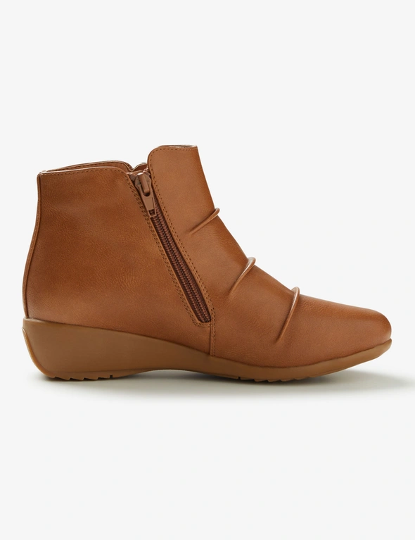 Riversoft Ginger Ruched Zip Wedge Boot, hi-res image number null