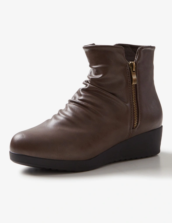 Riversoft Gamaka Ruched Wedge Boot, hi-res image number null