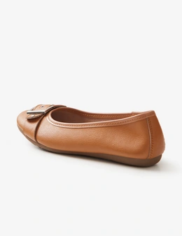 Rivers Leather Trim Ballet Henny