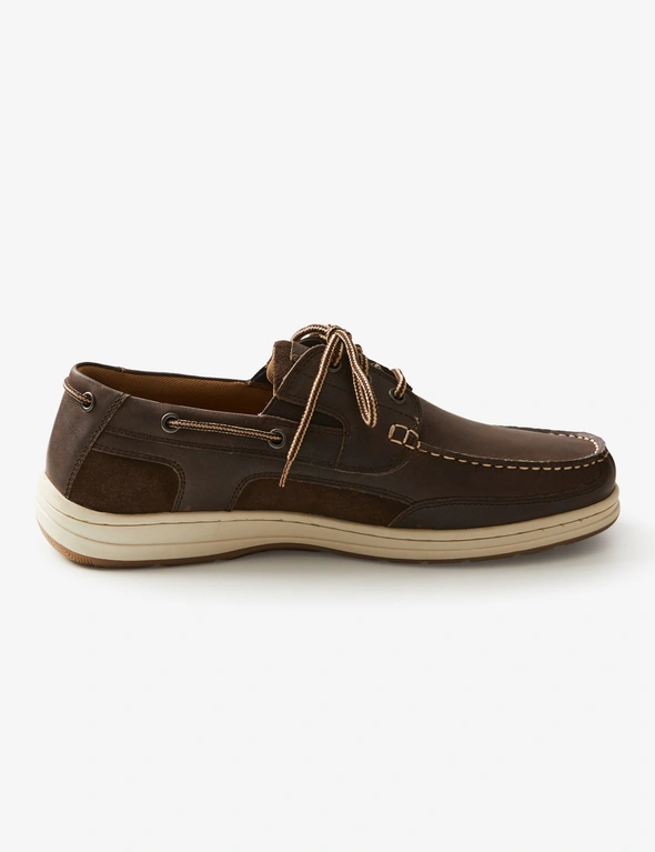 Rivers Costa Leather Lace Up Boat Shoe, hi-res image number null
