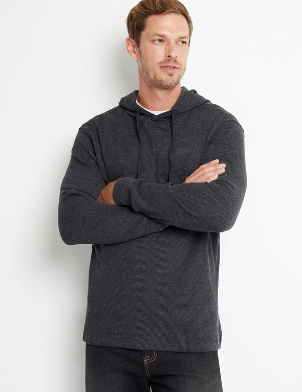 Rivers Long Sleeve Waffle Hooded Tee, hi-res image number null