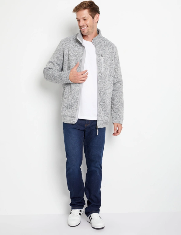 Rivers Zip Front Sherpa Lined Jacket, hi-res image number null
