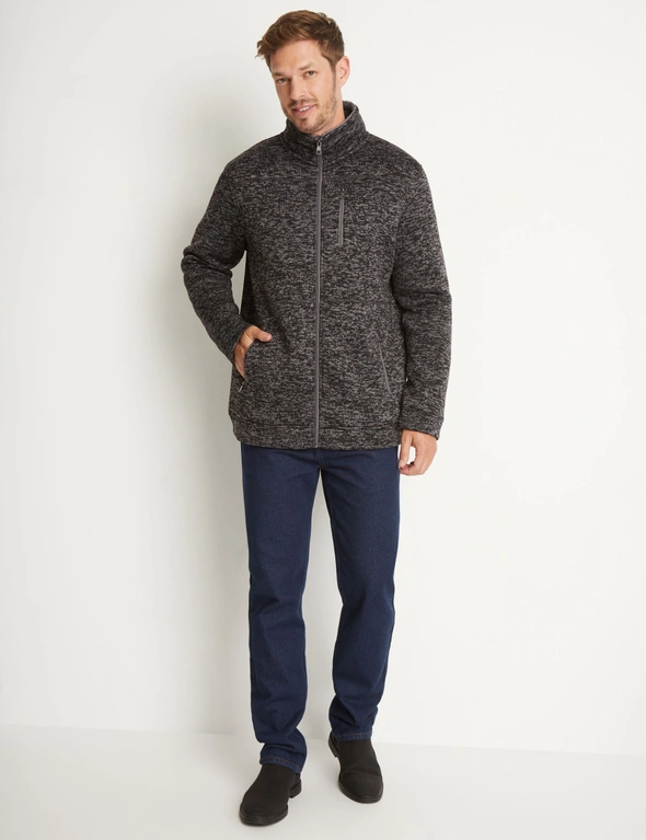 Rivers Zip Front Sherpa Lined Jacket, hi-res image number null