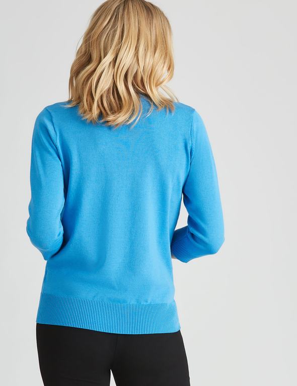 Noni B 3/4 Sleeve Textured Knitwear Jumper, hi-res image number null