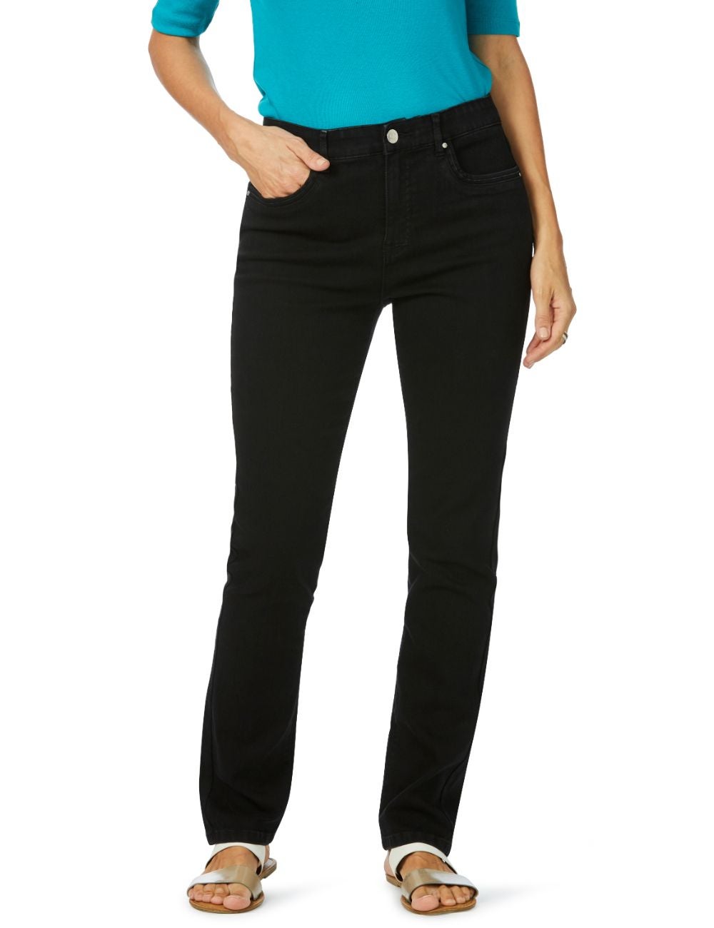 Rockmans Comfort Waist Full Regular Straight Jean | Rockmans