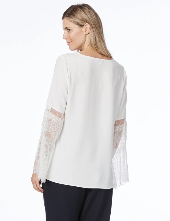Table Eight Lily Lace Long Sleeve Blouse, hi-res image number null