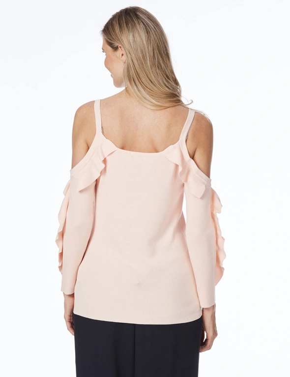 Table Eight Lara Long Sleeve Cold Shoulder Knit, hi-res image number null