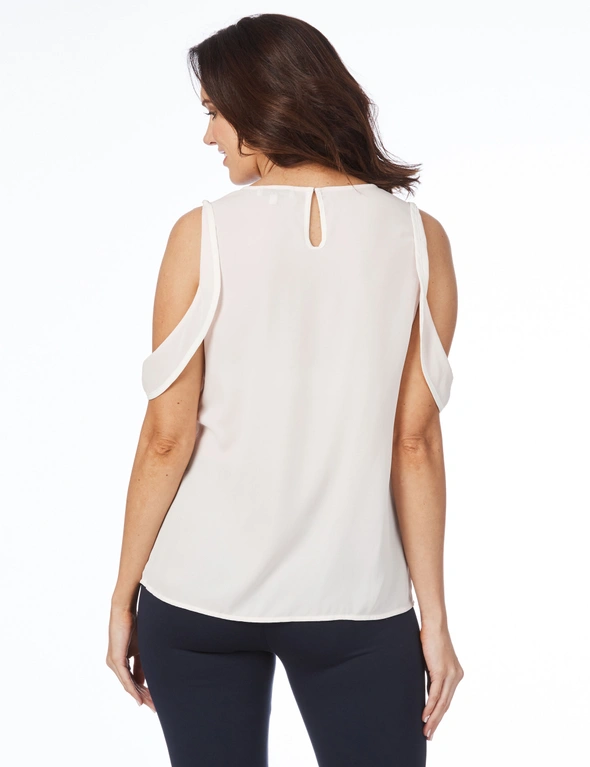 Table Eight Isla Short Sleeve Contrast Bind Top, hi-res image number null