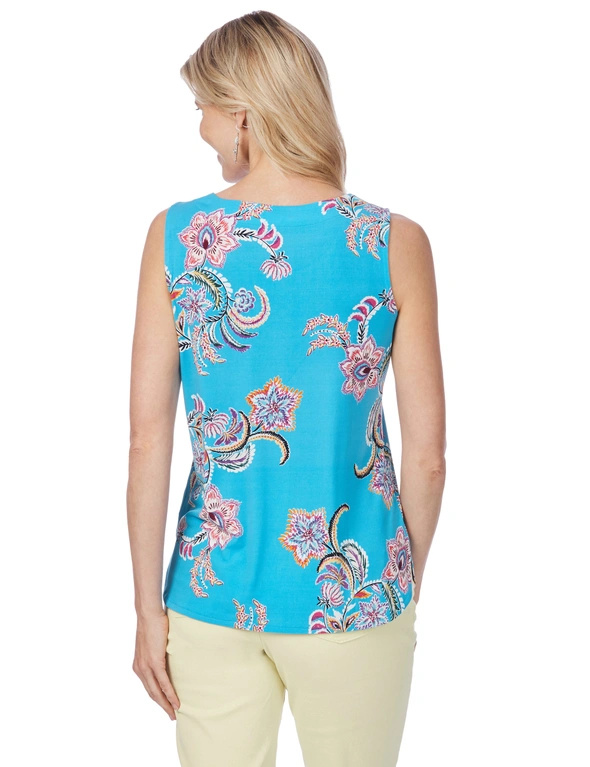 Rockmans Sleeveless Floral Paisley Print Top, hi-res image number null