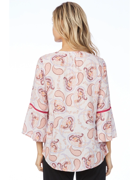 Rockmans 3/4 Sleeve Paisley Print Blouse, hi-res image number null